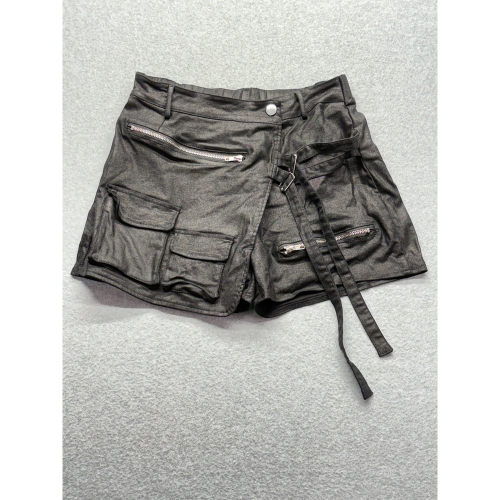 Unbranded Dark Gray Utility Cargo Wrap Shorts Techwear Punk Streetwear Size L